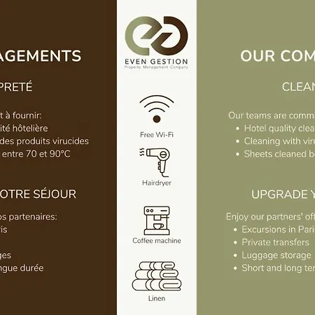 Appartamento 3g#appart 6pers#2 Chambres#commerce#paris 15#ac *